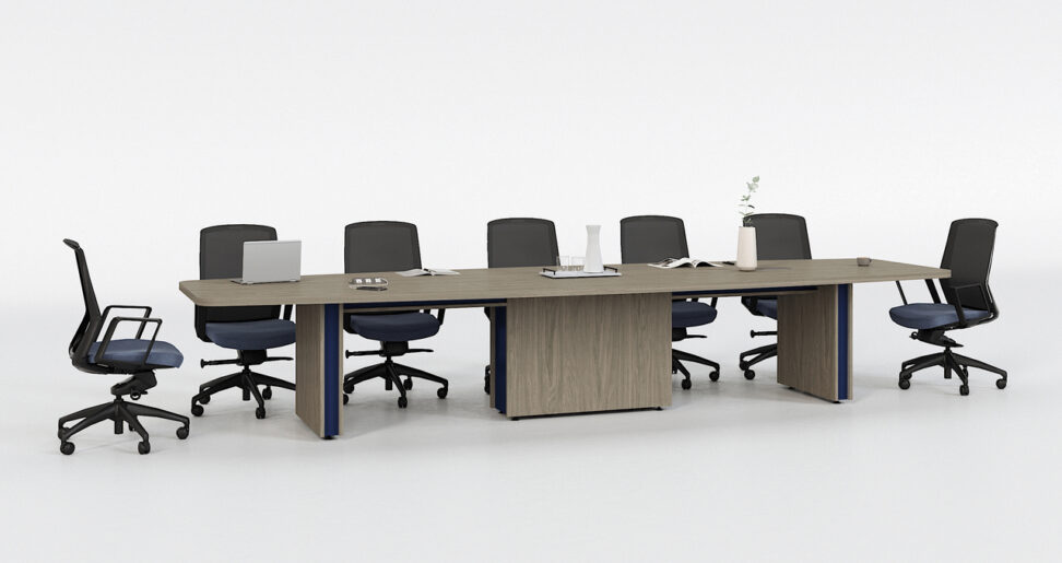 Norris statement conference table in NYC boardroom