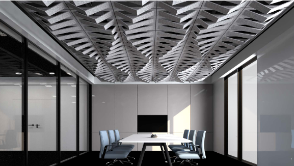 geometric ceiling office