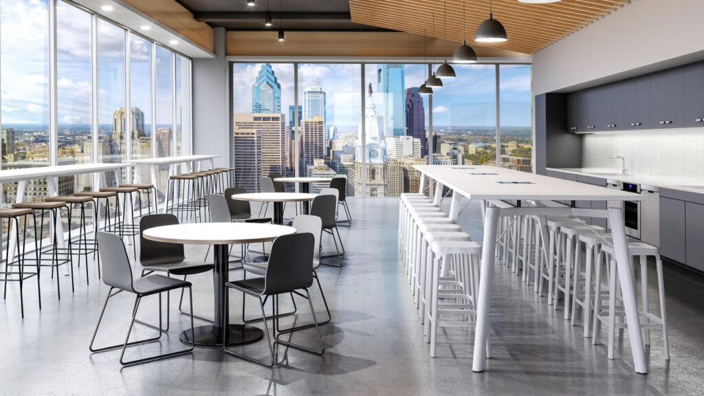 bar height cafe inspired office