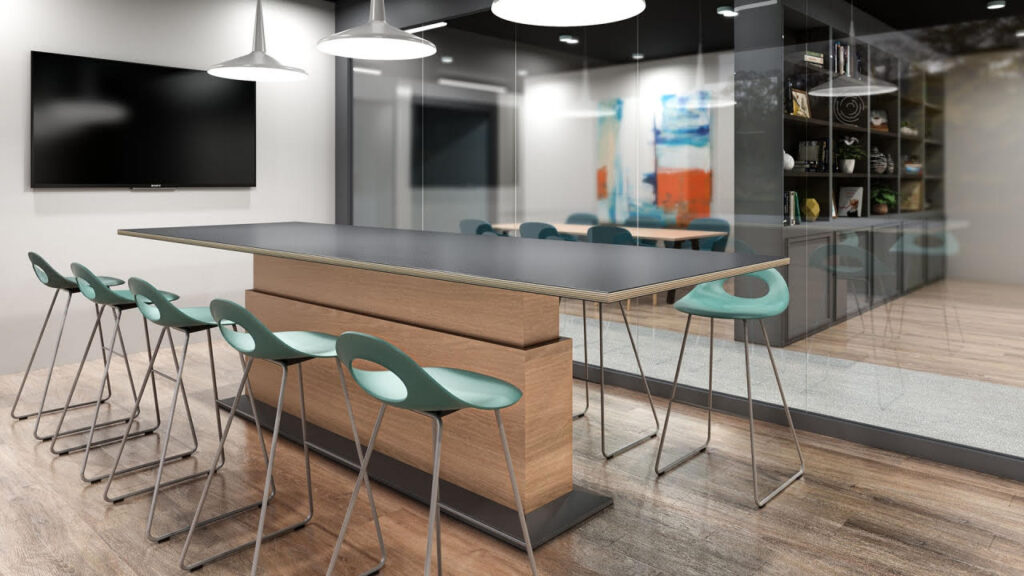 tall office table