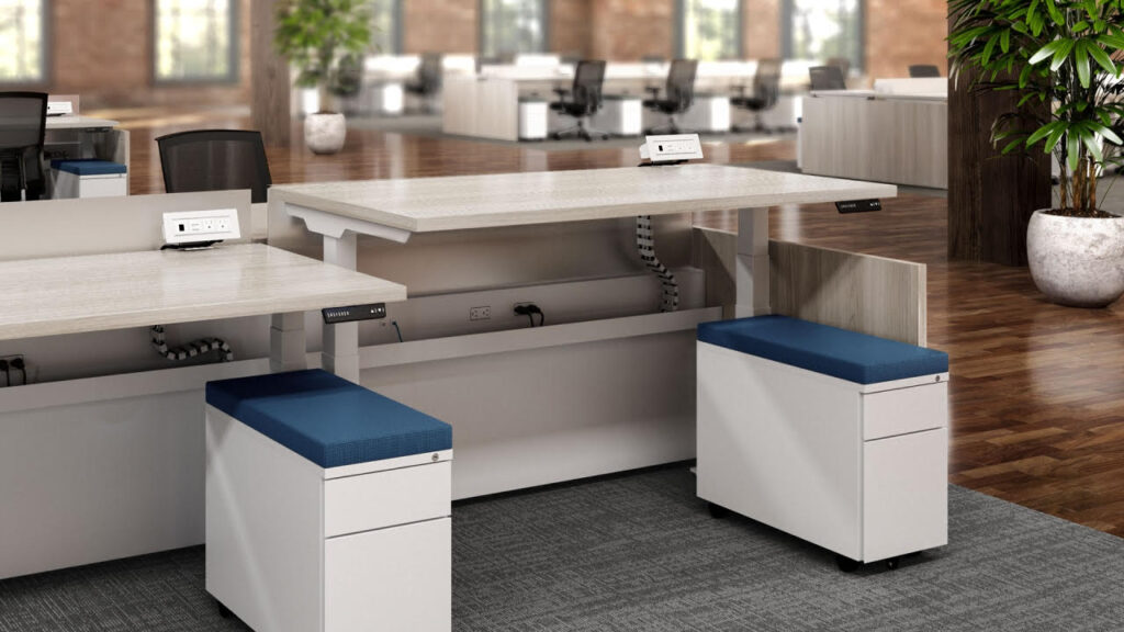 tech ports on office furniture