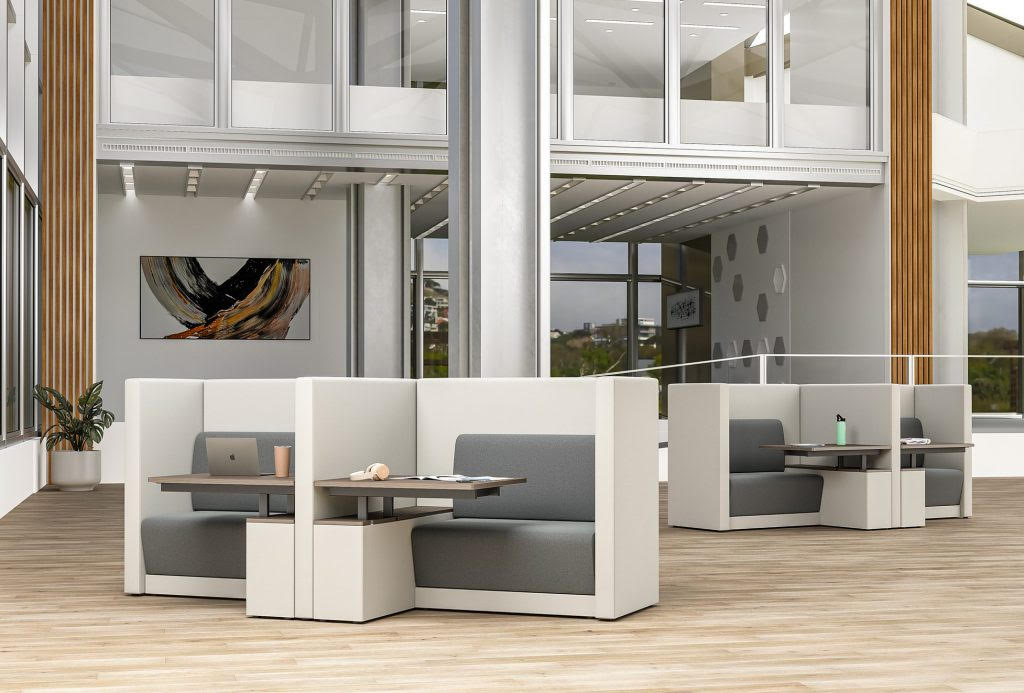 couch booth shared office space